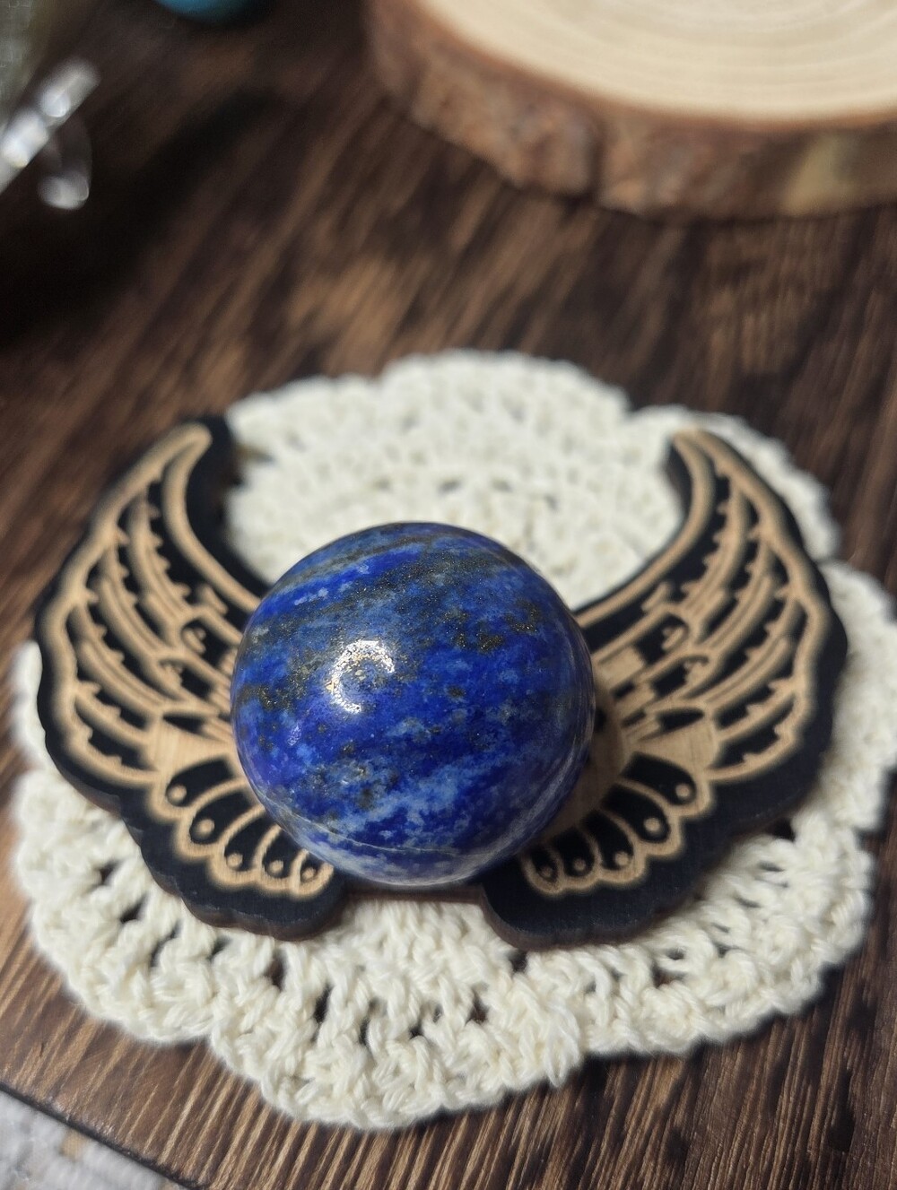 Lapis Lazuli With Pyrite Sphere 1.5  In ( Communication) A
